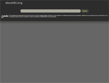 Tablet Screenshot of docwiki.org